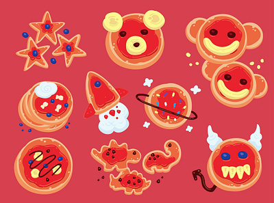 Fun Food - Pancakes illustration pancakes