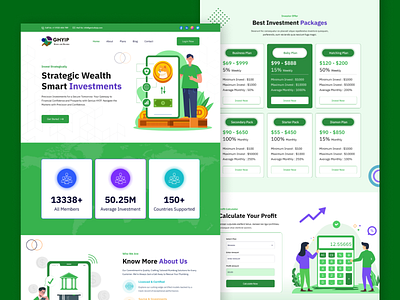 HYIP Investment Website UI Design business cms design graphic design ui ux website