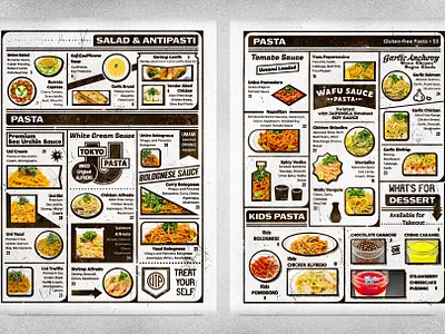 Unico Photo Menu brand design brand layout food photographer food photography italian food japanese food los angeles food los angeles restaurants menu design menu layout menu photography photo menu picture menu redondo beach restaurant branding restaurant design retro textures rustic textures texture design vintage textures