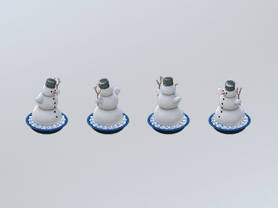 Snowman facebook game hand level paint sprite texture