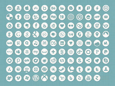 They've Multiplied! circles custom shape icons social vector