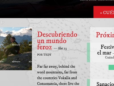 Robinson Crusoe — A website about ecotourism adventure black cartography ecotourism green grey map red white