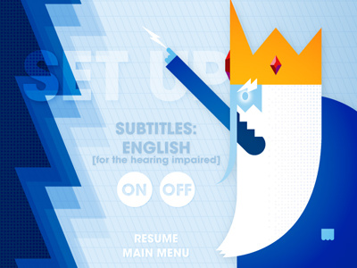 adventure time set up menu. adventure time blue design dvd geometric ice king illustration lightning menu