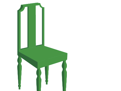 Little Green Chair chair green illustration logo