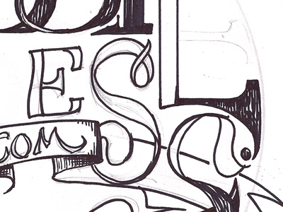 Logo Progress Detail 2 calligraphy e font hand lettering handwriting ink logo s text