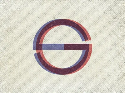 Initials initials logo personal retro typography