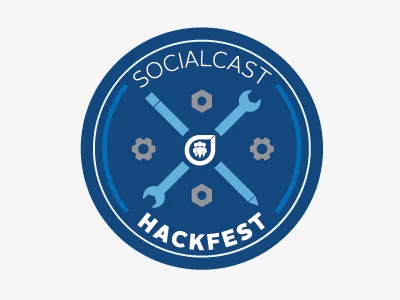Socialcast Hackfest blue fest grey hack hackfest icon logo socialcast