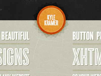 Portfolio Re-Design orange portfolio texture website