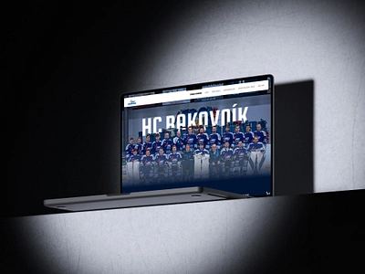 HC Rakovník landing page redesign idea design hockey ui web