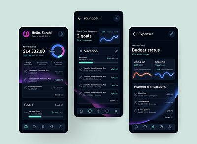 Personal Finance App banking concept dailyui finance finance app finance management app mobile app ui