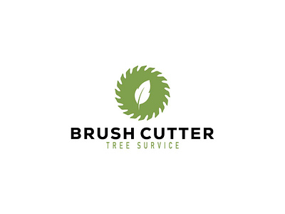 Brush Cutter Logo Design branding brush cutter logo design graphic design illustration leaf letter logo logo logo design logo designer minimal logo text logo