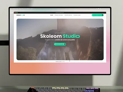 Skoleom Studio animation branding green production skoleom ui