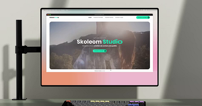 Skoleom Studio animation branding green production skoleom ui