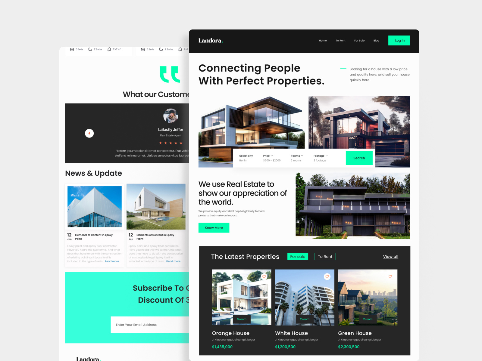 Example of Real Estate Website Design — Seamless UX