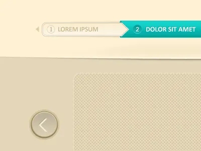 Two btn button step by step steps ui web wip