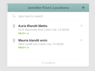 webapp panels interface ui