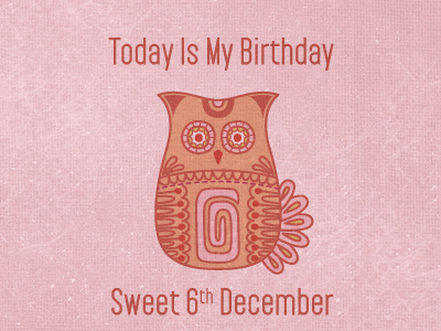 Birthday Bird bird ethnic owl pakt pink