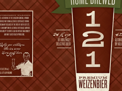 Golly Gee Willikers, This Is Some Darn Good Beer beer christmas home brew label vintage