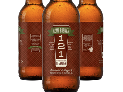 121 Beer Label beer christmas home brew label