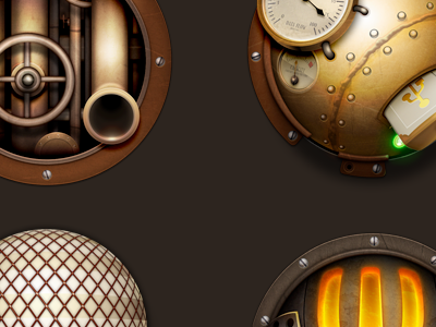 Steamy iconfactory icons steampunk