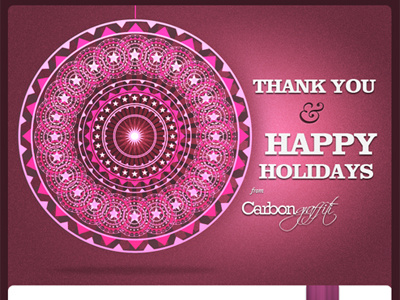 Christmas email header - full christmas email design newsletter ornament pattern