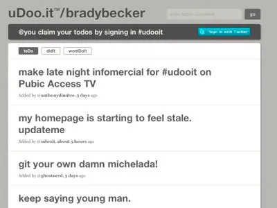 uDoo.it list todo twitter udooit