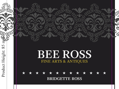 BEE ROSS brand business card design print