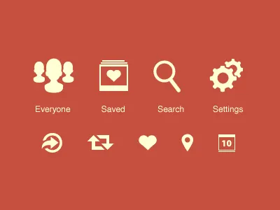 Tab and Toolbar Icons gui icon icons ios iphone minimal pingwire tab toolbar