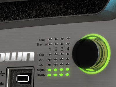 Faceplate Render 3d model 3d render amp knob tech vray