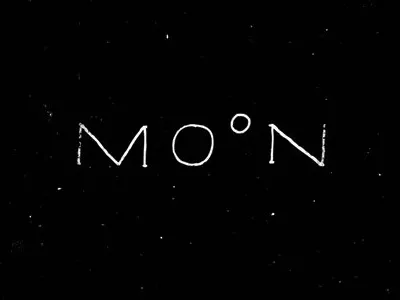 Moon design lettering