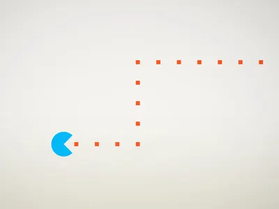 Merge Logo Animation design logo merge pacman