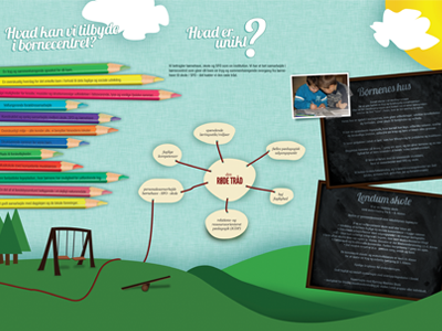 School Brochure VI brochure print retro school