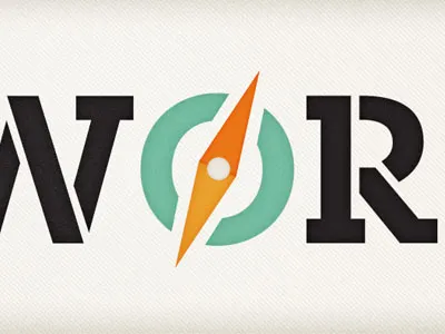 Wor.... branding compass guru karbon klim logo modern simple slab stencil texture travel videographer world