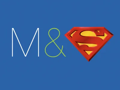 M&Superman high logo street