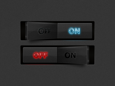 On Off buttons gui onoff real switch ui