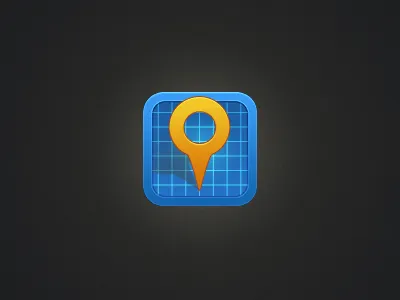 Map Pin Iphone Icon blue icon iphone map map pin