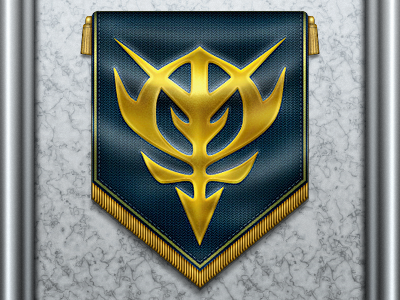 Zeon Flag blue flag free icon