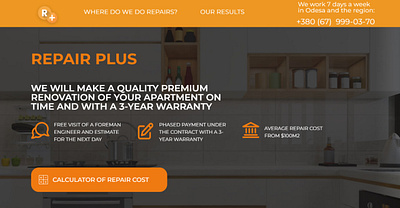 А website for a company that does repairs branding design figma graphic design landing page ui web web design web development
