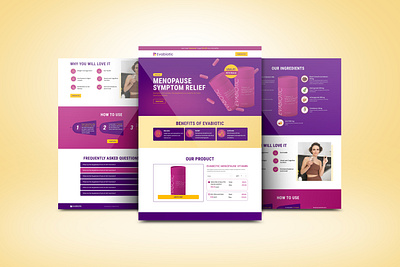 Landing Page Template for Supplement 3d animation app branding design graphic design healthcare landing page healthcare template illustration landing page landing page template logo motion graphics typography ui ux vector