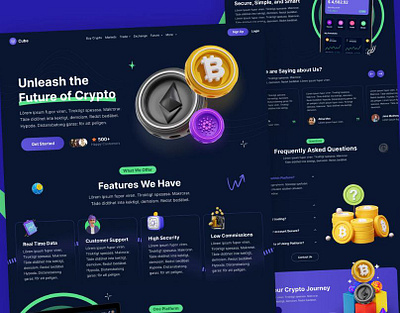 Crypto Website UI Design