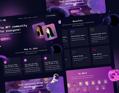 NFT Community UI Design