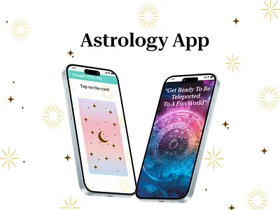 An Astrology App : Get ready to sparkle! app branding graphic design ui web