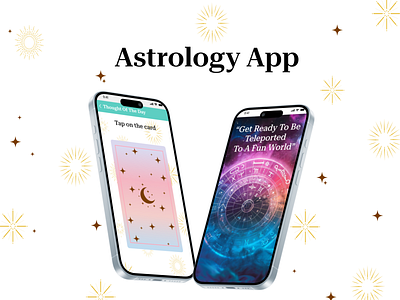 An Astrology App : Get ready to sparkle! app branding graphic design ui web