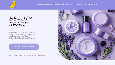 A website for a beauty salon beauty salon branding design figma graphic design illustration landing page web design web development webflow