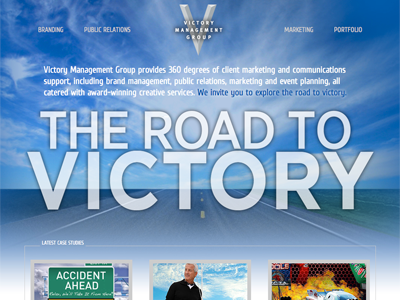 VMG Web Site road web