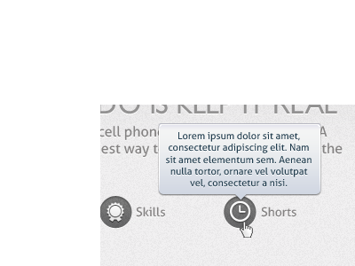 Tool Tip hint icons tooltip