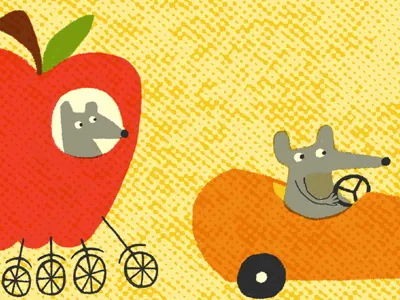 Mice Patrol fruits improbable vehicles kids mice pizzoli vegetables