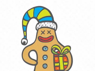 Christmas Cookie card christmas colorful cute gift gifts greeting card greetings holiday illustration new year vector