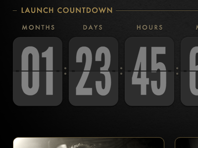 Screen Shot 2010 12 13 At 12.46.33 Am black clock countdown flip clock gold gray launch