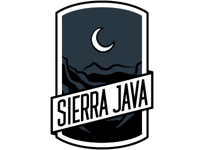 Sierra Java v0.2 illustration logo tool:illustrator typeface:custom